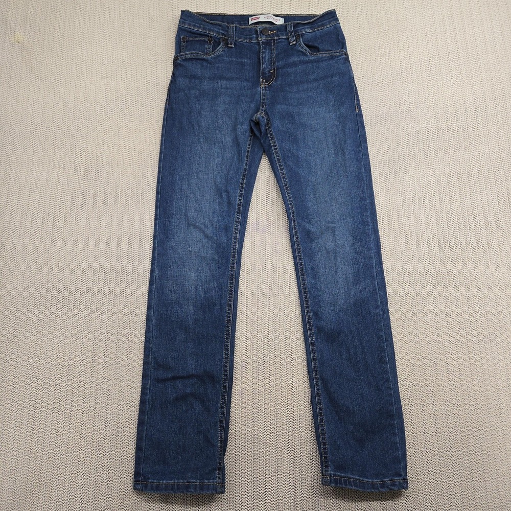 Levi's 511 Jeans Boys 14 Regular Blue Denim Slim Performance Stretch 27x29 Kids